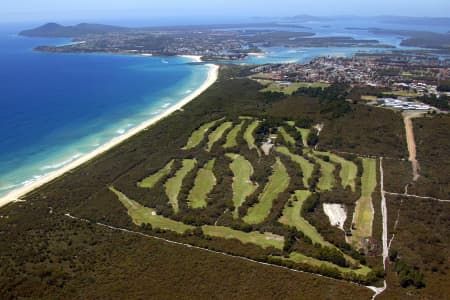 Aerial Image of TUNCURRY GOLF COURSE TO FORSTER