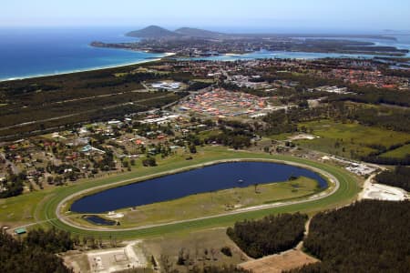 Aerial Photography Tuncurry Racecourse to Cape Hawke Airview Online