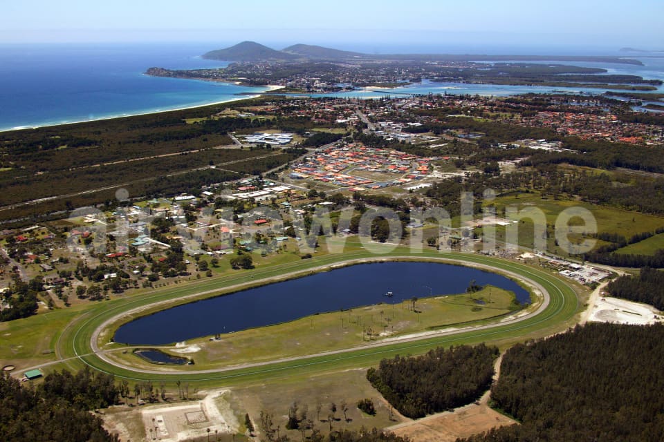 Aerial Image of Tuncurry Racecourse to Cape Hawke