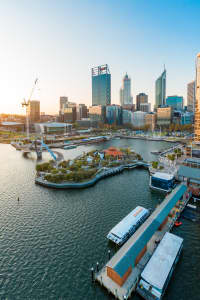 Aerial Image of SUNSET PERTH CBD