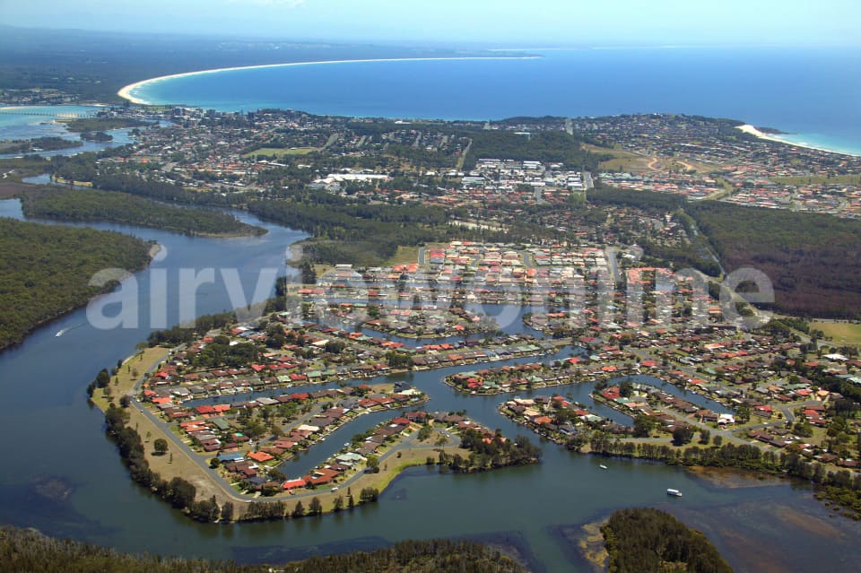 Aerial Image of Forster Keys to Nine Mile Beach