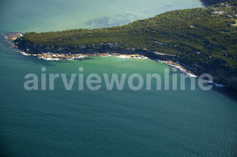 Aerial Image of Grotto Point and Washaway Beach