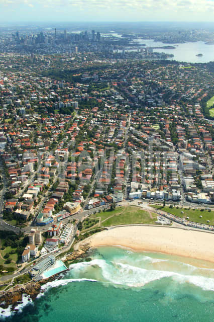 Aerial Image of Bondi Beach to Sydney Harbour