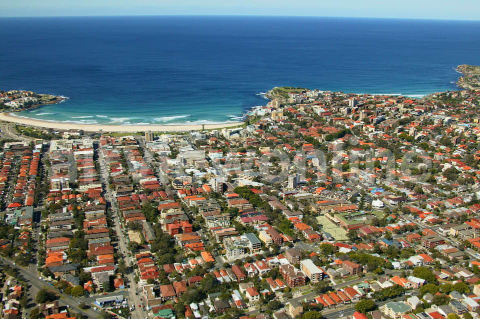 Aerial Image of Bondi Beach and Tamarama