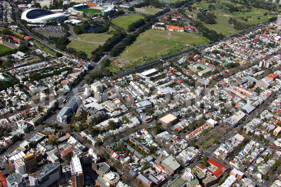 Aerial Image of Surry Hills to Moore Park