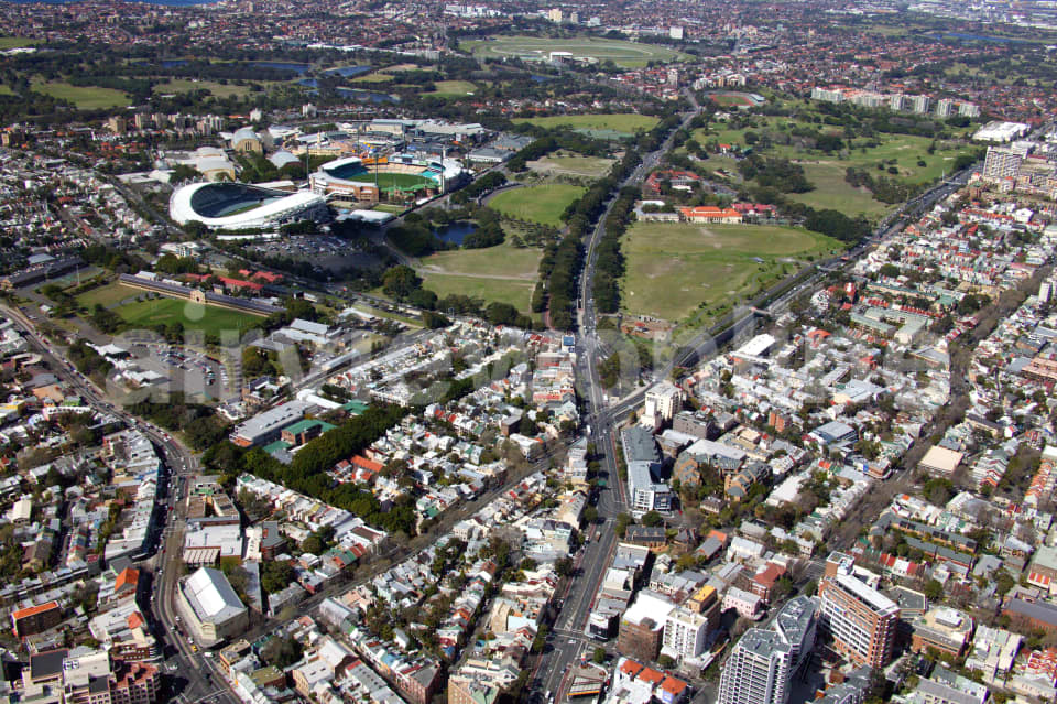 Aerial Image of Surry Hills to Moore Park