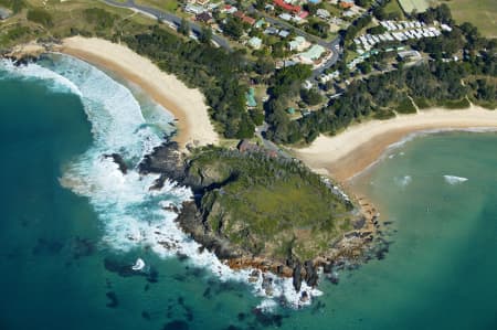Aerial Image of SCOTTS HEAD CLOSE UP