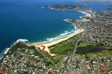 Aerial Image of CURL CURL BEACH TO MANLY