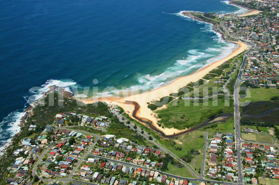 Aerial Image of Curl Curl Beach