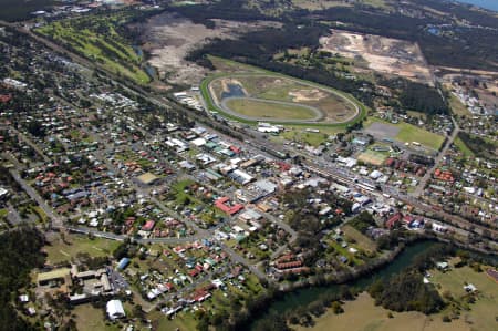 Aerial Image of WYONG TOWN CENTRE AND RACECOURSE
