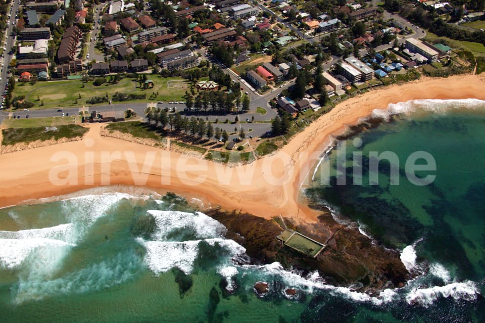 Aerial Image of Mona Vale Beach and Basin Beach