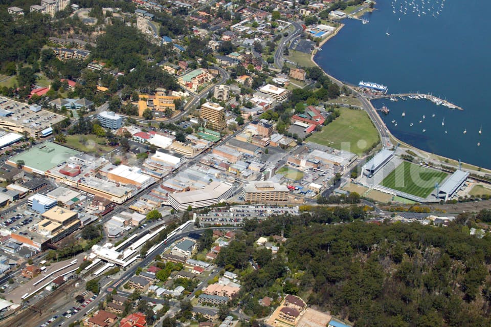 Aerial Image of Gosford town centre