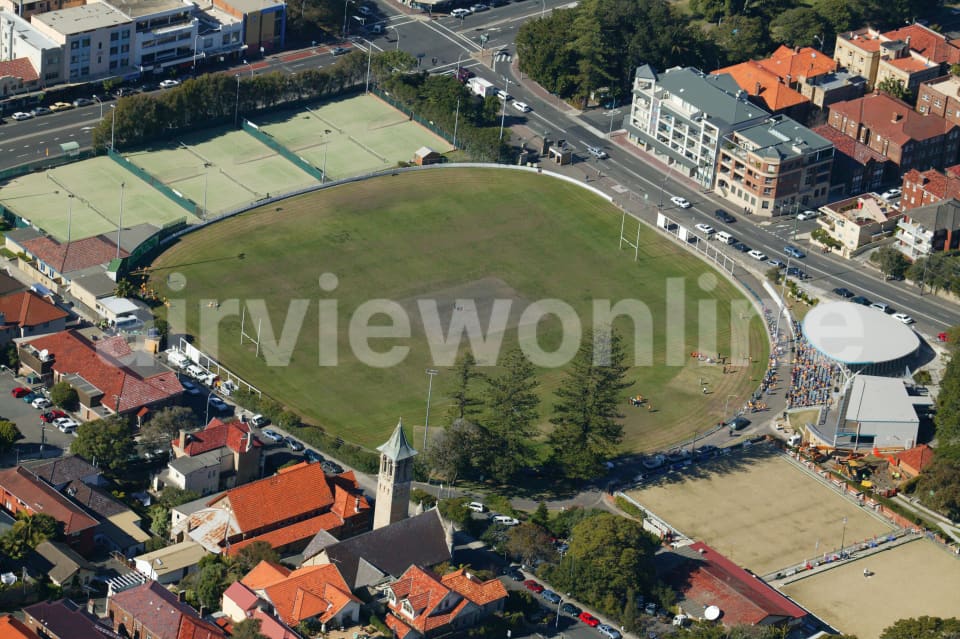 Aerial Image of Manly Oval and Manly Lawn Tennis Club