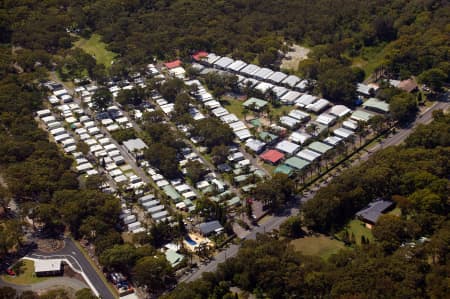 Aerial Image of SAMURAI BEACH CARAVAN PARK