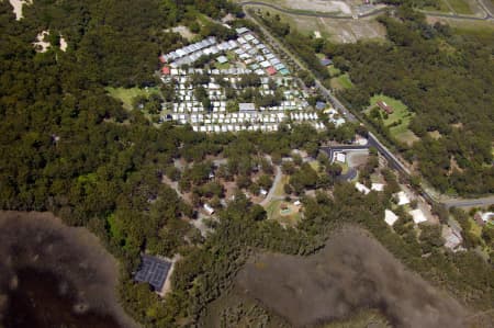 Aerial Image of SAMURAI BEACH CARAVAN PARK