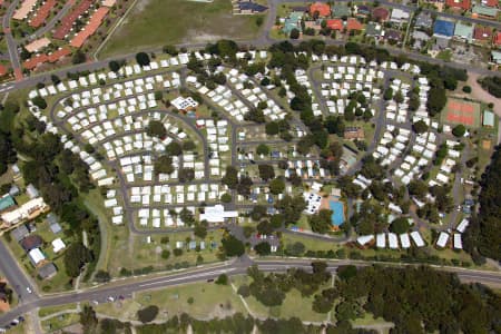 Aerial Image of FINGAL BAY HOLIDAY PARK