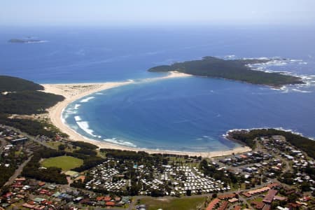 Aerial Image of FINGAL BAY AND TOMAREE NATIONAL PARK