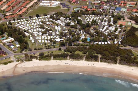 Aerial Image of FINGAL BAY HOLIDAY PARK
