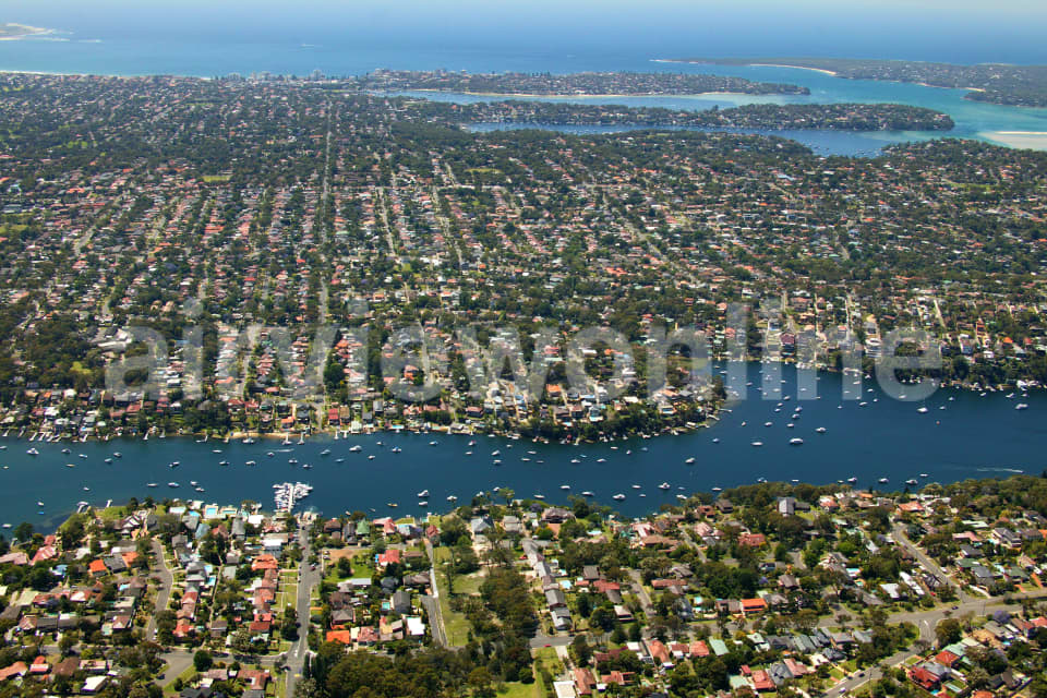 Aerial Image of Yowie Bay to the Sea