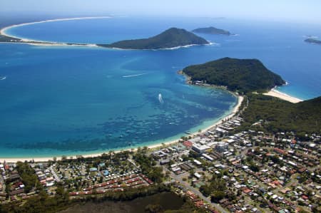 Aerial Image of SHOAL BAY, TOMAREE HEAD AND YACAABA HEAD