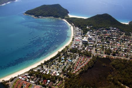 Aerial Image of SHOAL BAY AND TOMAREE HEAD