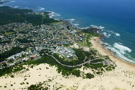 Aerial Image of ANNA BAY AND STOCKTON BEACH