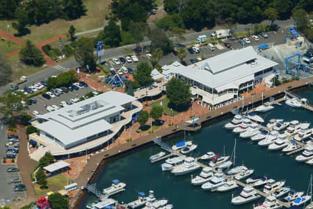 Aerial Image of NELSON BAY MARINA CLOSE UP