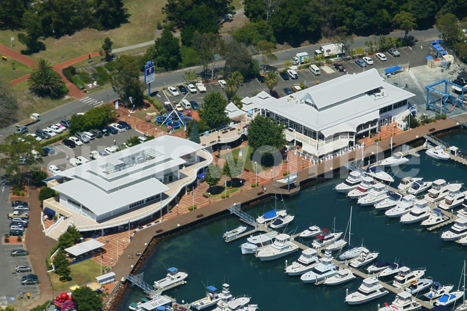 Aerial Image of Nelson Bay Marina close up