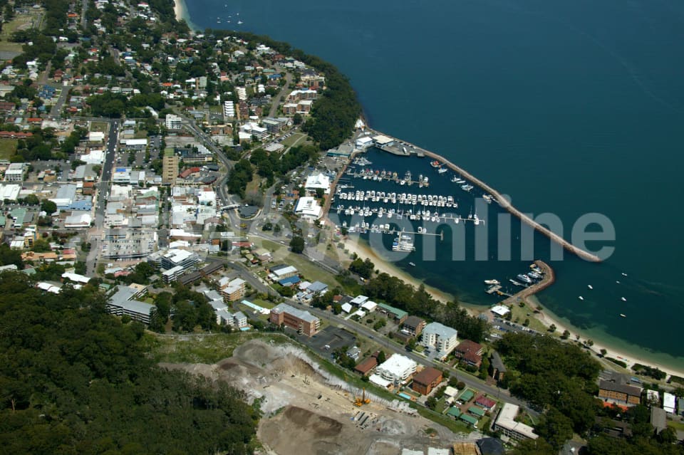 Aerial Image of Nelson Bay township and Marina
