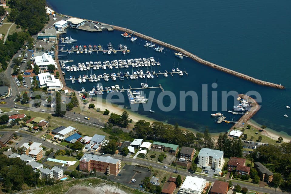 Aerial Image of Nelson Bay Marinas