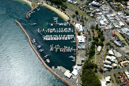 Aerial Image of NELSON BAY MARINA LOOKING EAST