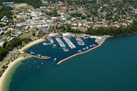 Aerial Image of NELSON BAY MARINA AND TOWNSHIP