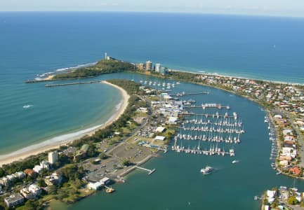 Aerial Image of MOOLOOLABA BOAT HARBOUR