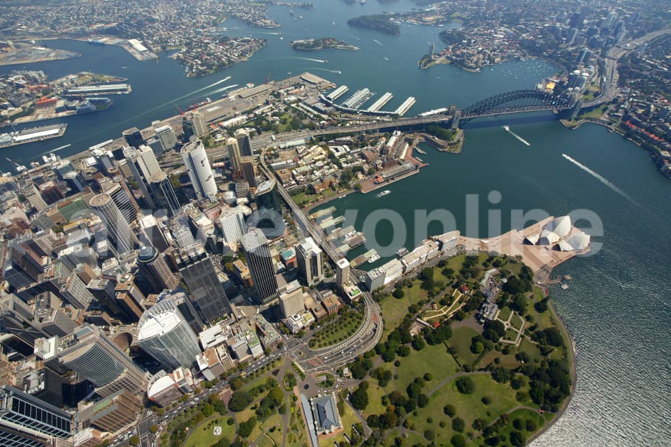 Aerial Image of Bird\'s Eye view of Sydney City