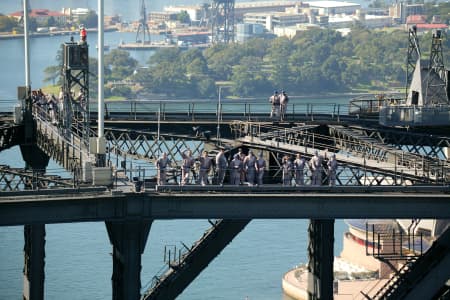 Aerial Image of HARBOUR BRIDGE  BRIDGECLIMBERS