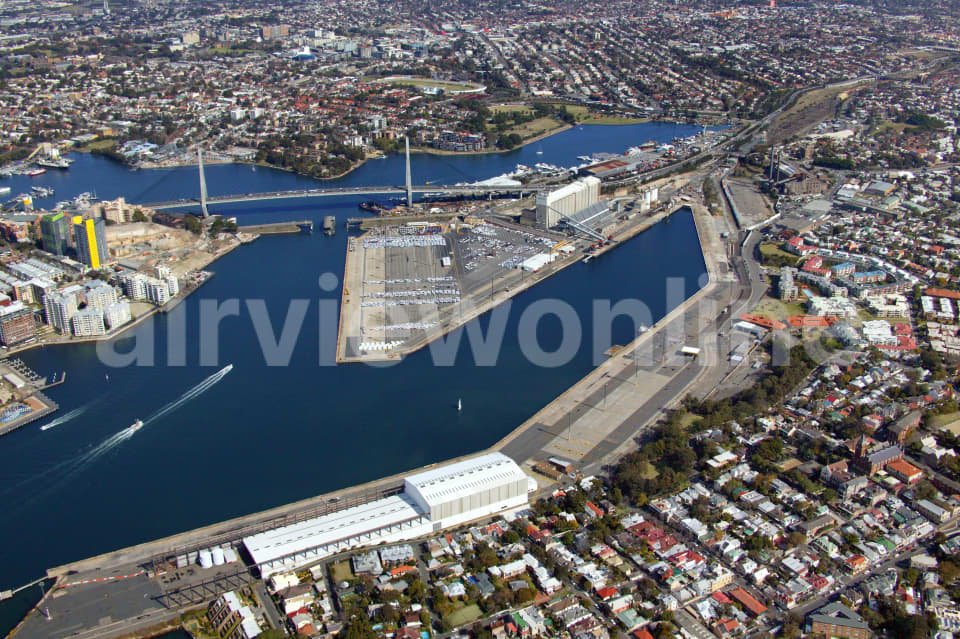 Aerial Image of Balmain, White Cove and ANZAC Bridge