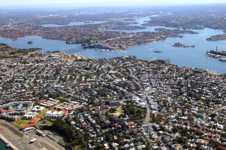 Aerial Image of LOOKING WEST OVER BALMAIN