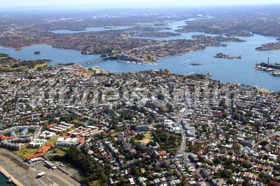 Aerial Image of Looking west over Balmain