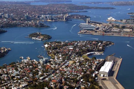 Aerial Image of BALMAIN AND SYDNEY HARBOUR