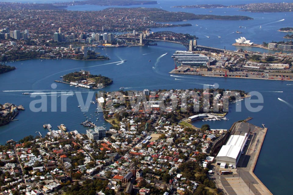 Aerial Image of Balmain and Sydney Harbour