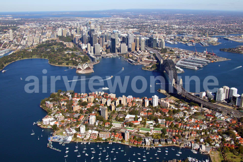 Aerial Image of Kirribilli and Sydney