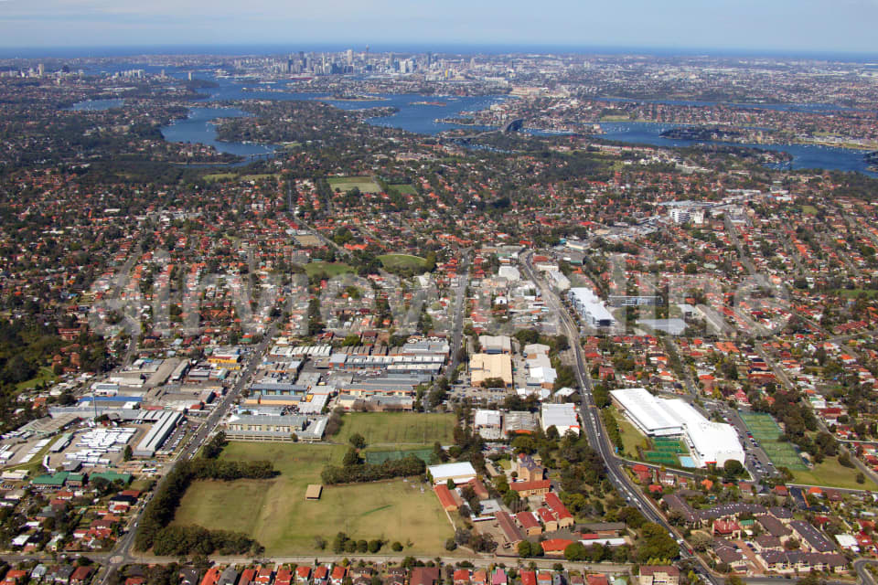Aerial Image of Gladesville to the City