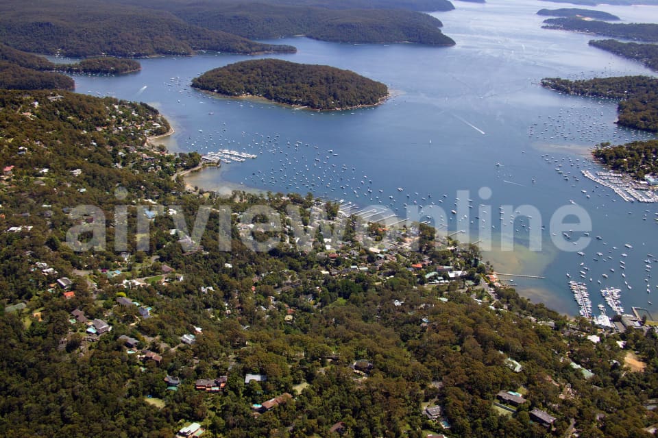 Aerial Image of Bayview to Scotland Island