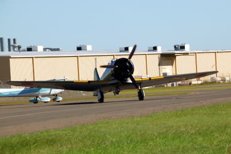 Aerial Image of WWII REPLICA JAPANESE FIGHTER PLANE