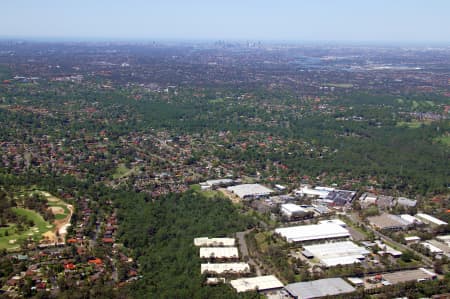 Aerial Image of NORTH ROCKS TO THE CITY