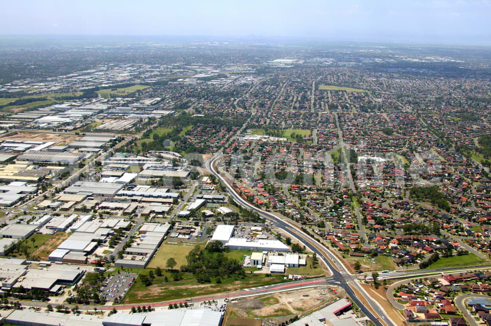 Aerial Image of East over Wetherill Park