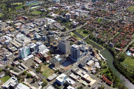 Aerial Image of NORTH WEST OVER PARRAMATTA