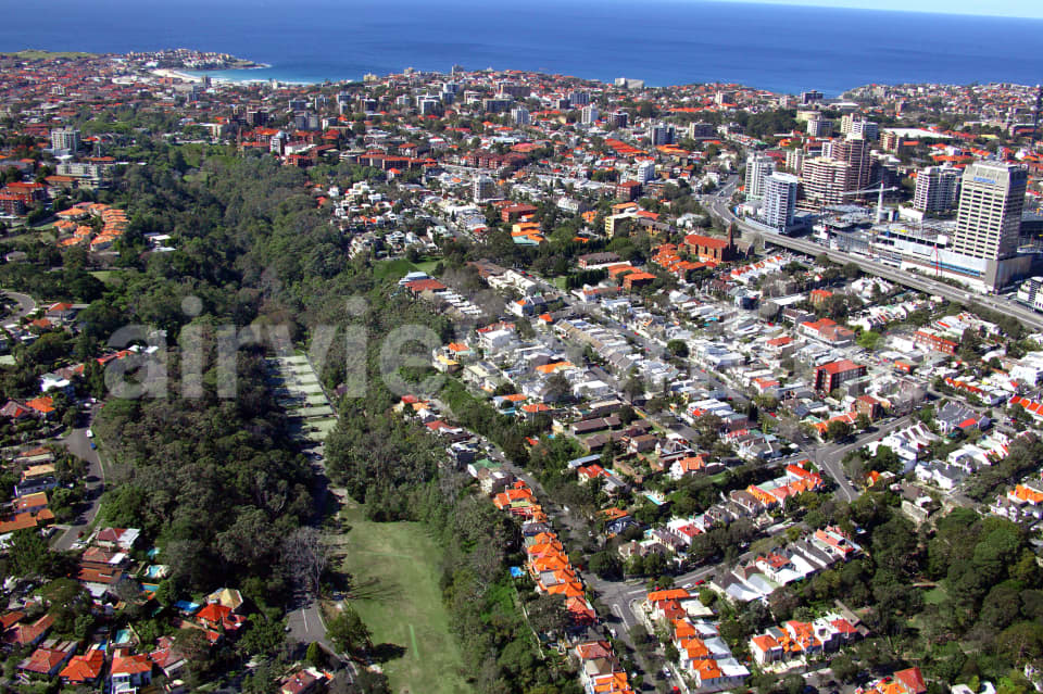 Aerial Image of Woollahra and Bondi Junction