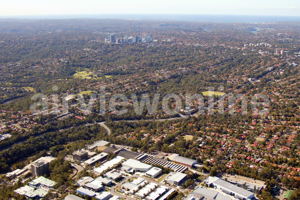 Aerial Image of Lane Cove to Chatswood