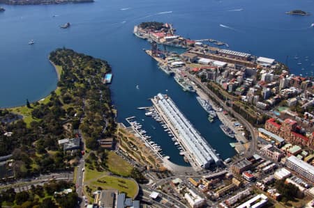 Aerial Image of WOOLLOOMOOLOO BAY AND GARDEN ISLAND